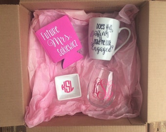 Engagement Box, Bride to Be Gift, Future Mrs, Engagement Gift for Her, Just Engaged Gift,