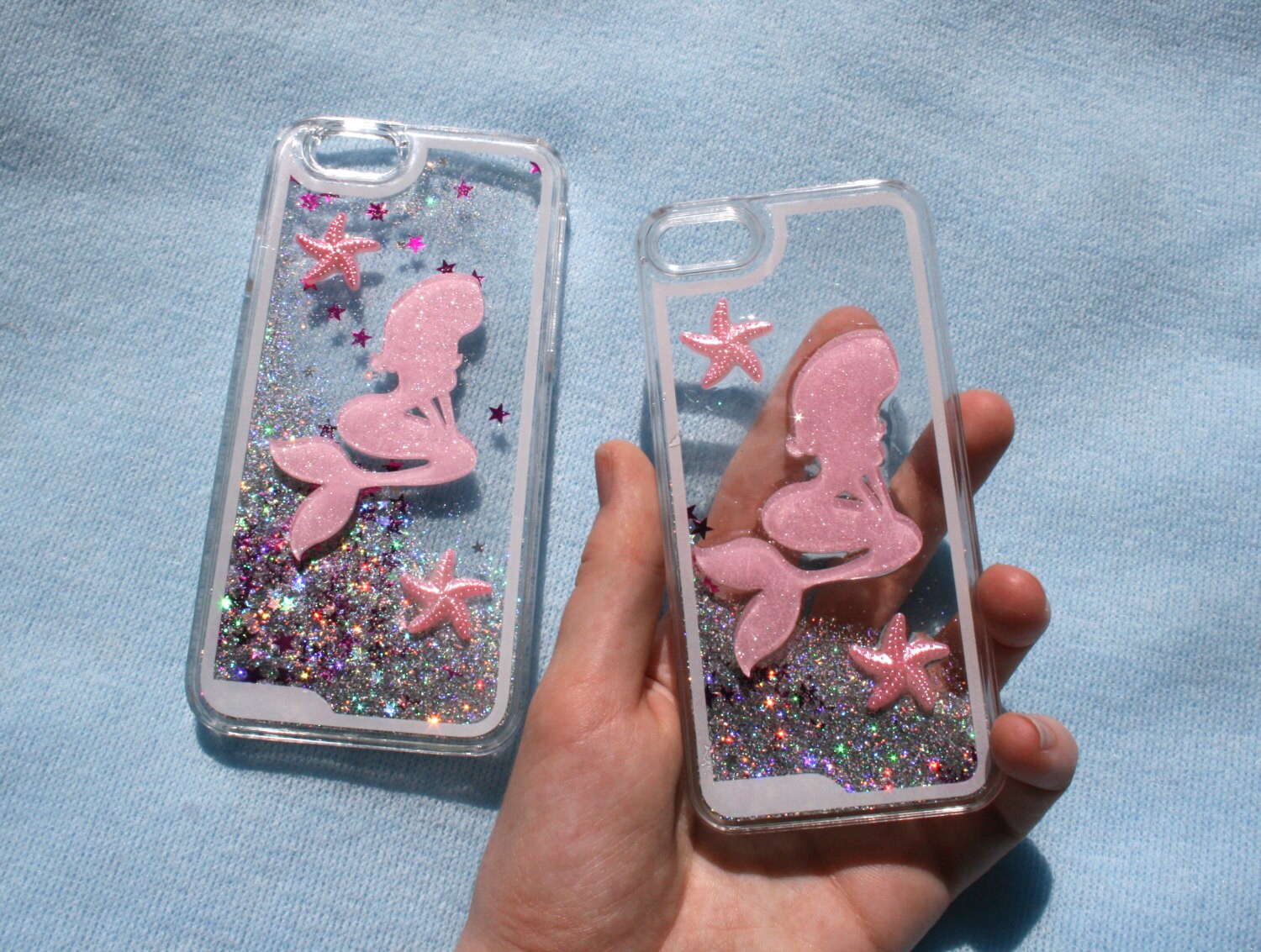 MERMAID iPhone 5s & 6 Case // Glitter Water Liquid Cover