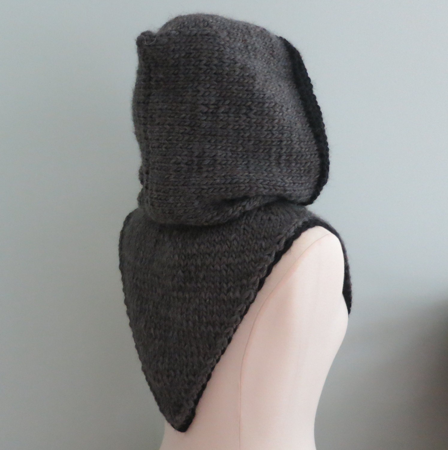 Hoodie, Hood and Cowl Knitting Pattern PDF 246 Robin Hood Bandana Cowl ...