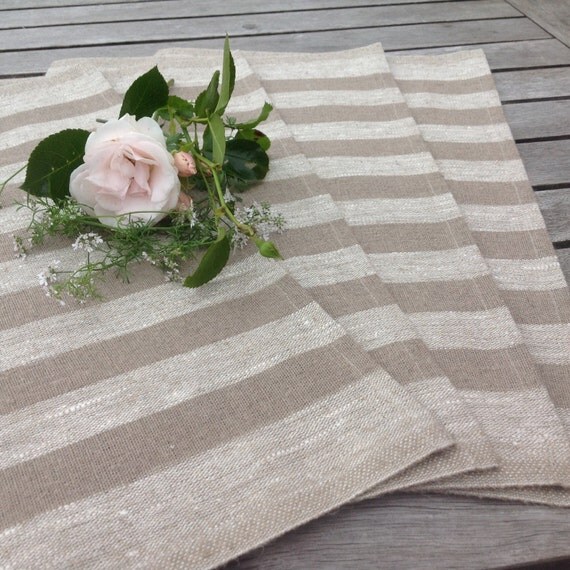 linen placemats / natural linen placemsts / rustic linen