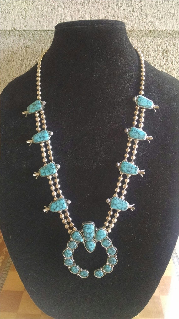 Vintage Florenta of California Faux Silver and Faux Turquoise