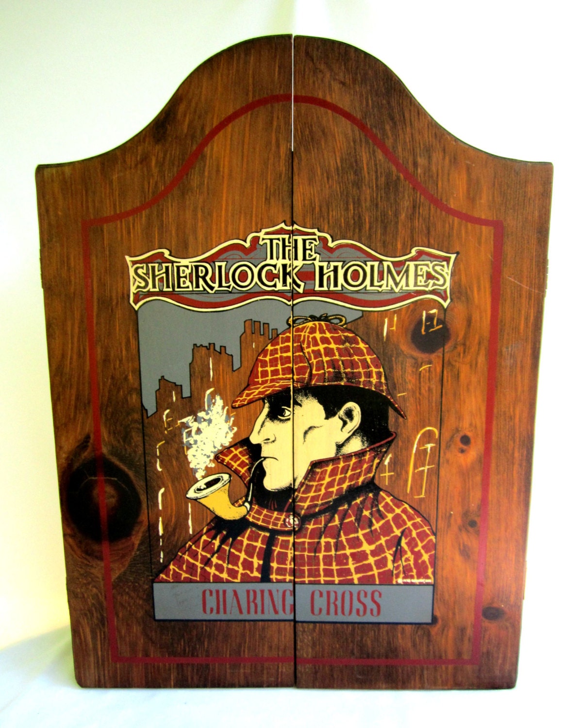 On Reserve for Heather... Pipe Display Case Vintage Wood