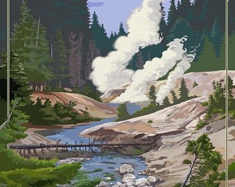 Devil's Kitchen - Lassen Volcanic National Park, CA (Art Prints available in multiple sizes)