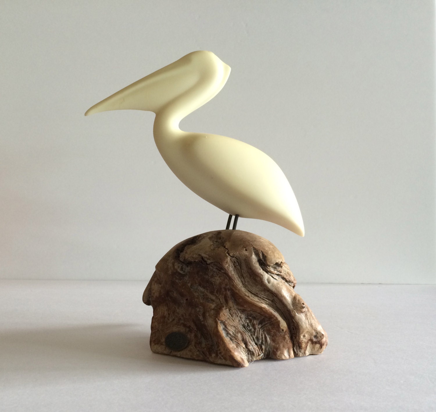 Nautical Bird Sculpture Pelican by John Perry Abstract