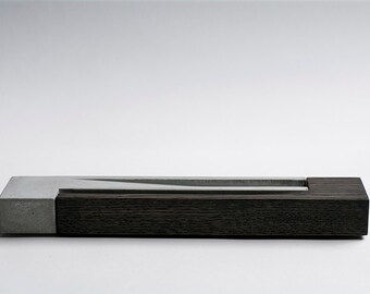 Incense Burner / Ebony-Oak wood & Concrete
