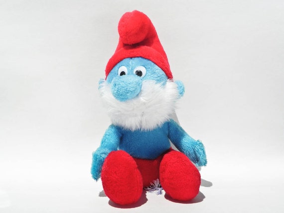 papa smurf stuffed toy