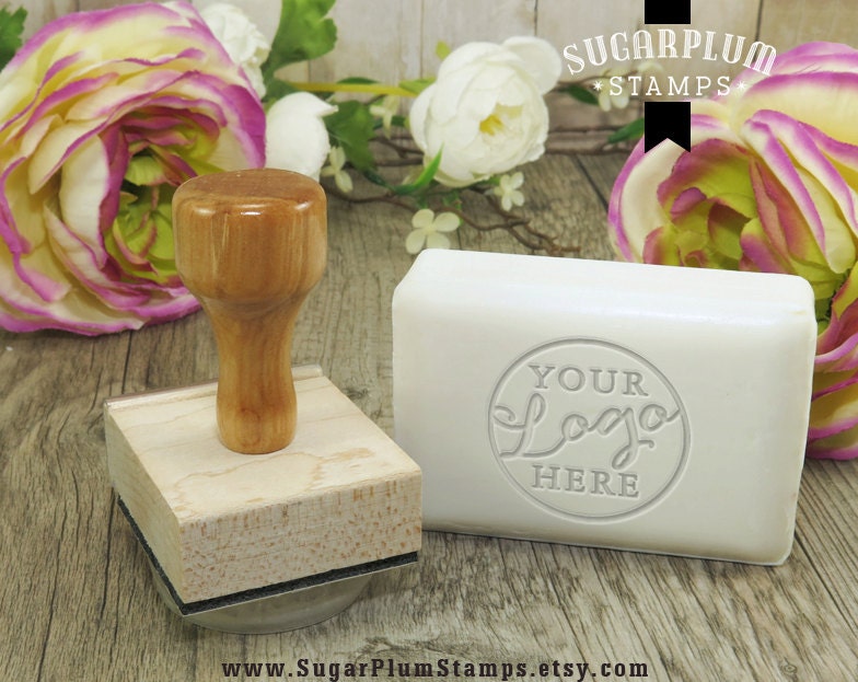 Custom soap stamp custom fondant stamp custom acrylic logo