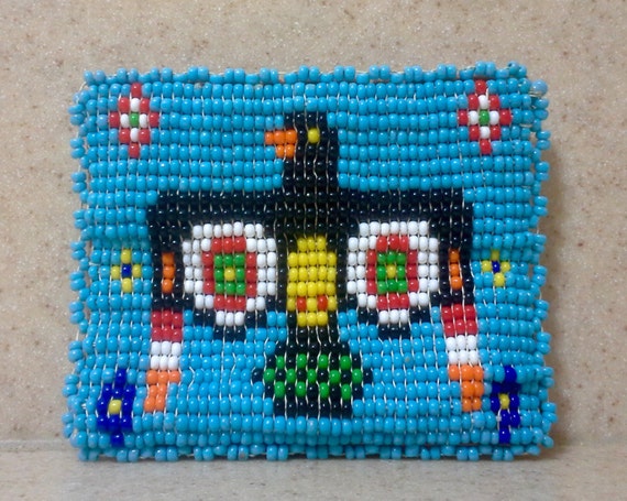 Native American Beaded Coin Purse Pattern Keweenaw Bay Indian Community 