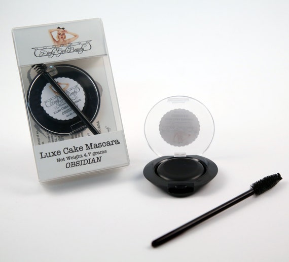 Luxe Cake Mascara with Applicator BrushOBSIDIAN by DirtyGirlBeauty