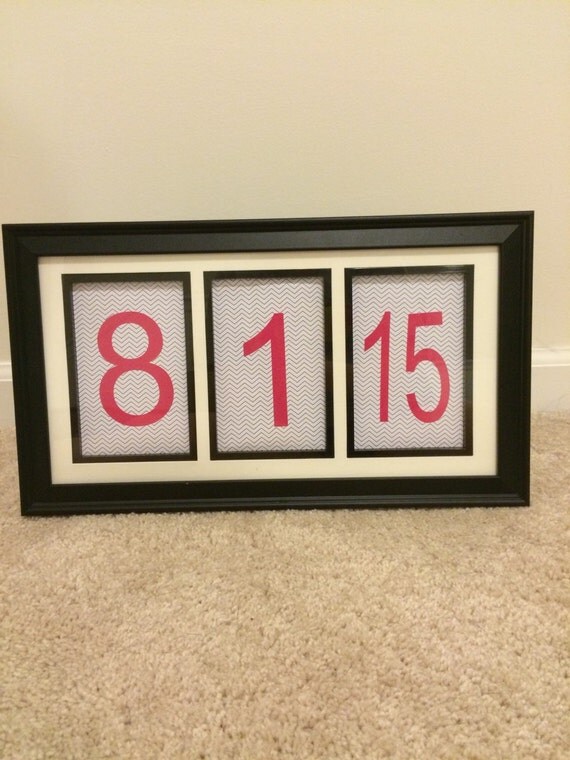 Personalized Wedding Date Frame by RoxysShoppe on Etsy