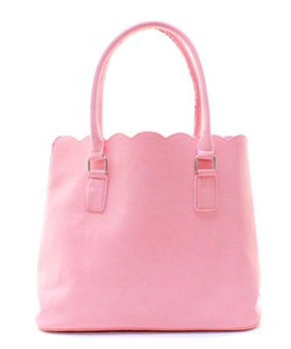 scalloped tote