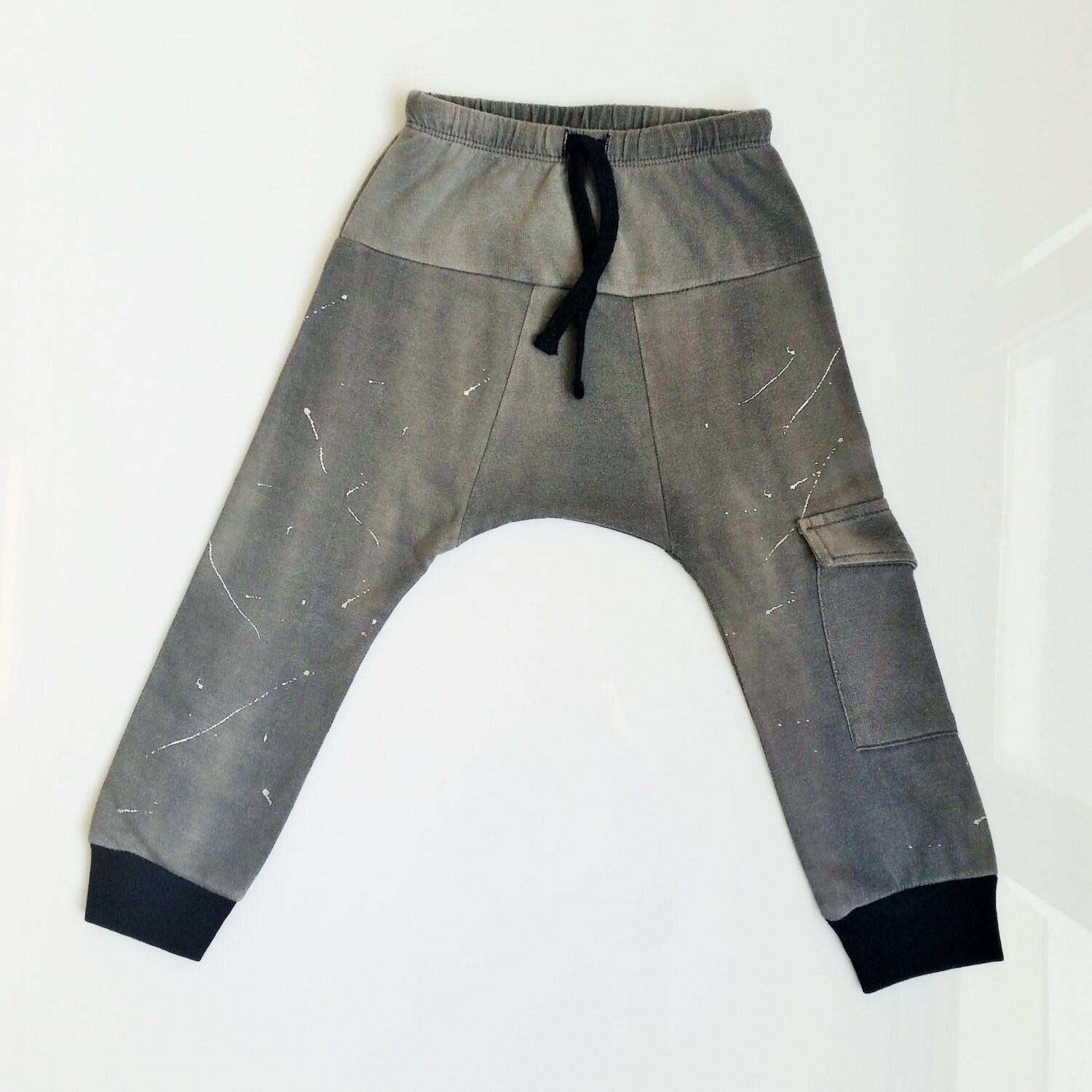 Boys harem pants Boys pants Monochrom kids pants by TULIBERT