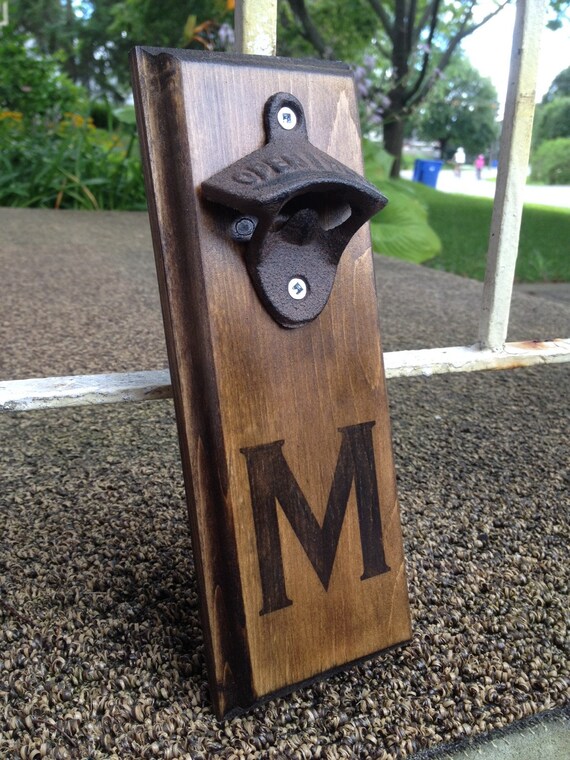 Personalized Wall Mount Bottle Opener Rustic... Request a