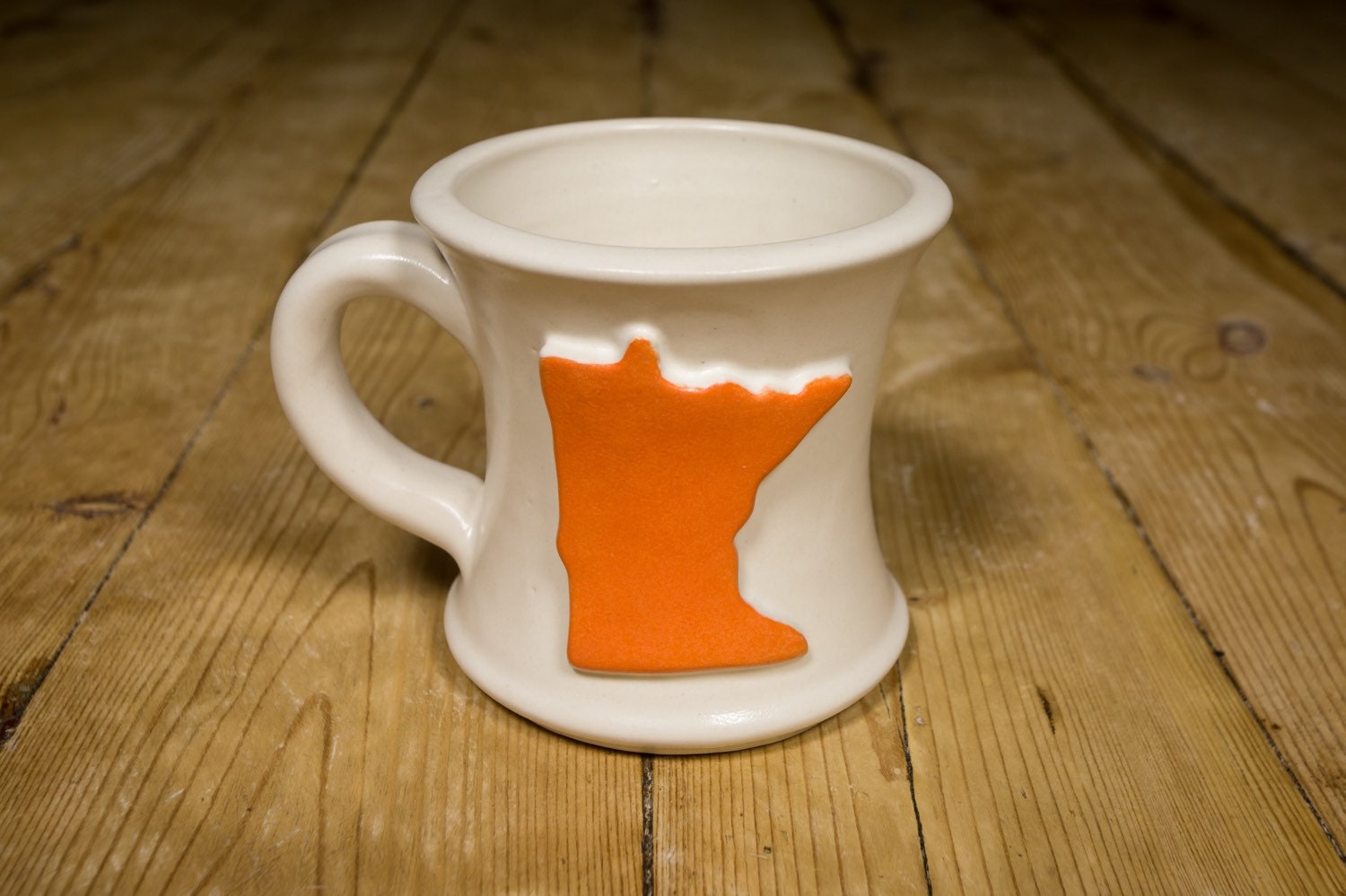 Minnesota mug orange by Studio2Ceramics on Etsy