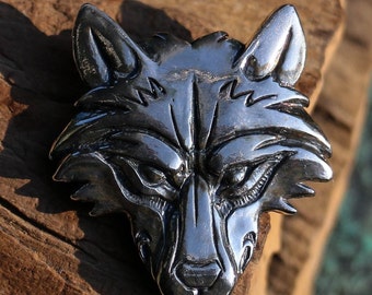 VUK Wolf Pendant Sterling SILVER Pagan Witcher Necklace Amulet Talisman Norse Viking Vikings Fenrir Norse Jewelry Jewellery Fantasy Tribal