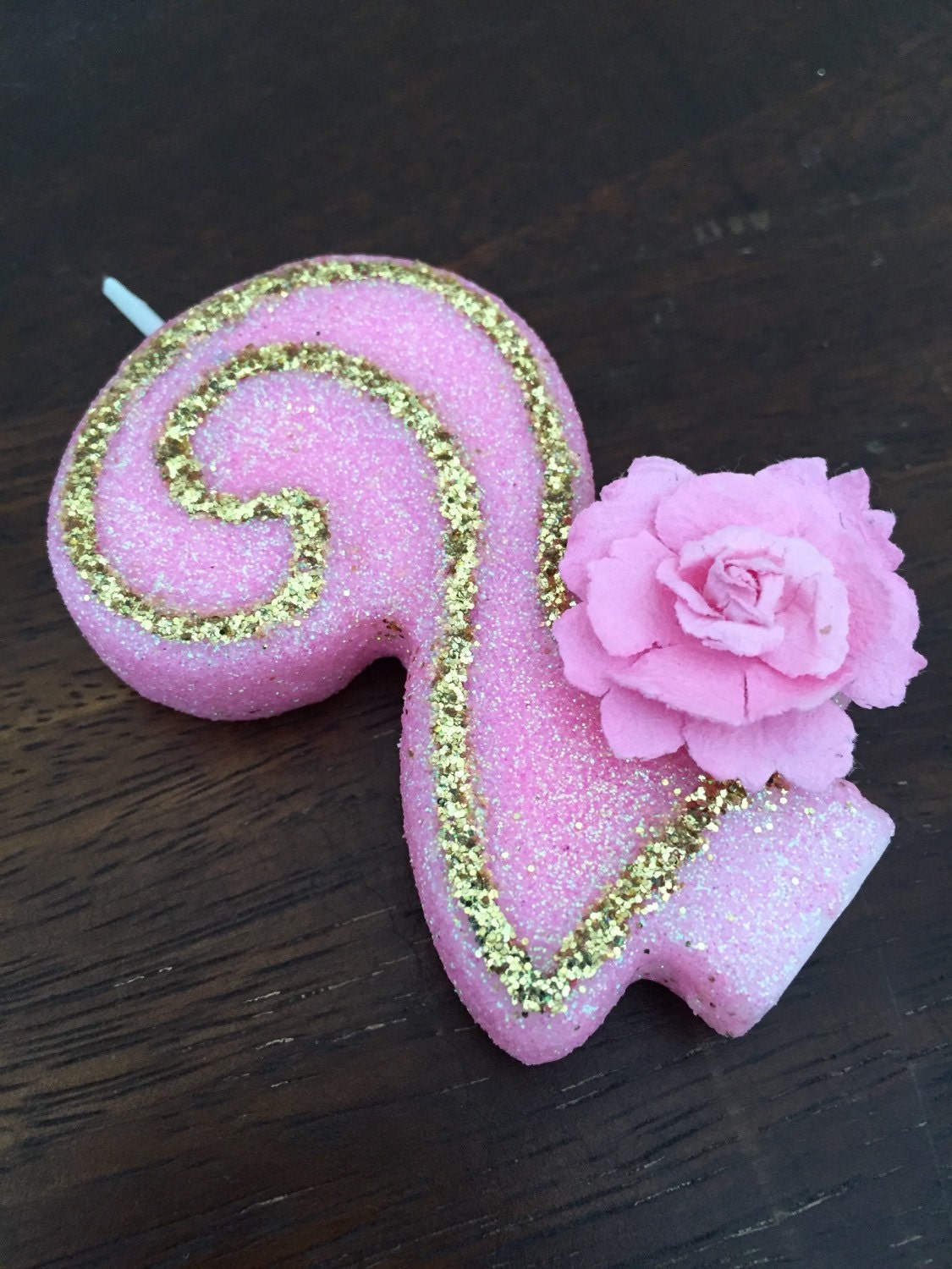 Glitter Birthday Candle keepsake birthday candle custom