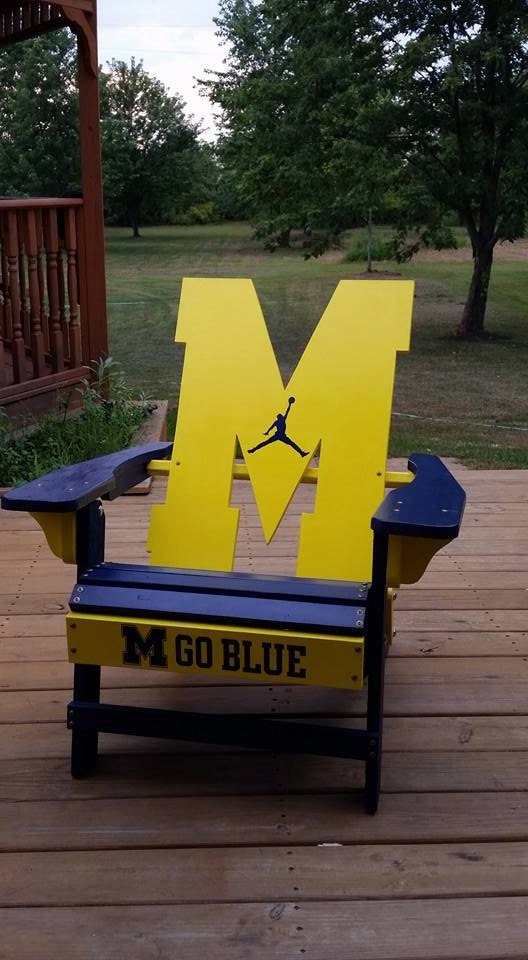 University Of Michigan Adirondack Chair For Pick Up Only