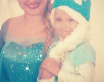 Snow Princess crochet beanie