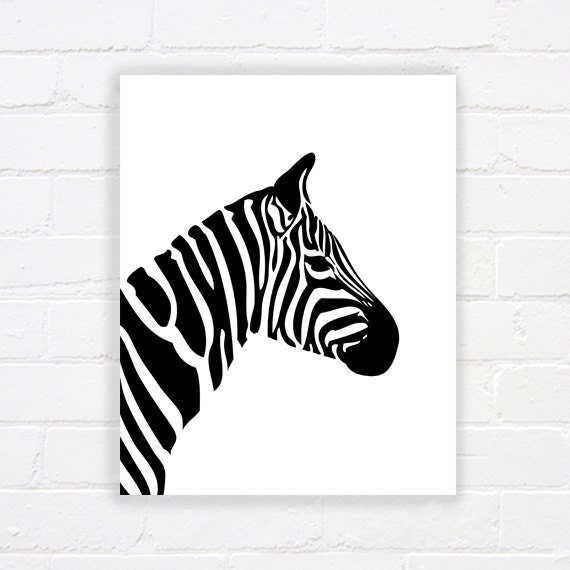 Zebra print printable art printable zebra art printable by WhereisAlex ...