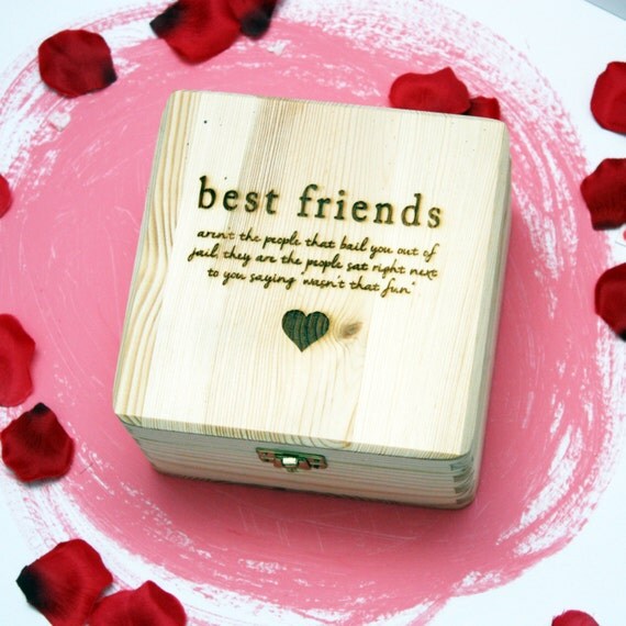 Personalised Wooden Best Friend Engraved Gifts for by GLBGraphics