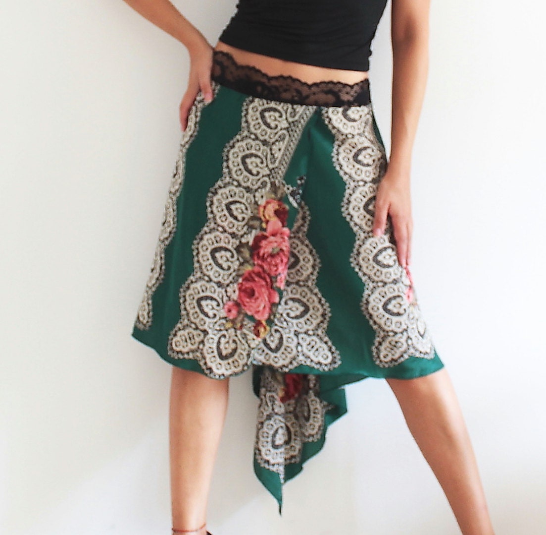 Unique Slik Tango Skirt Wrap skirt for Social Dance Party