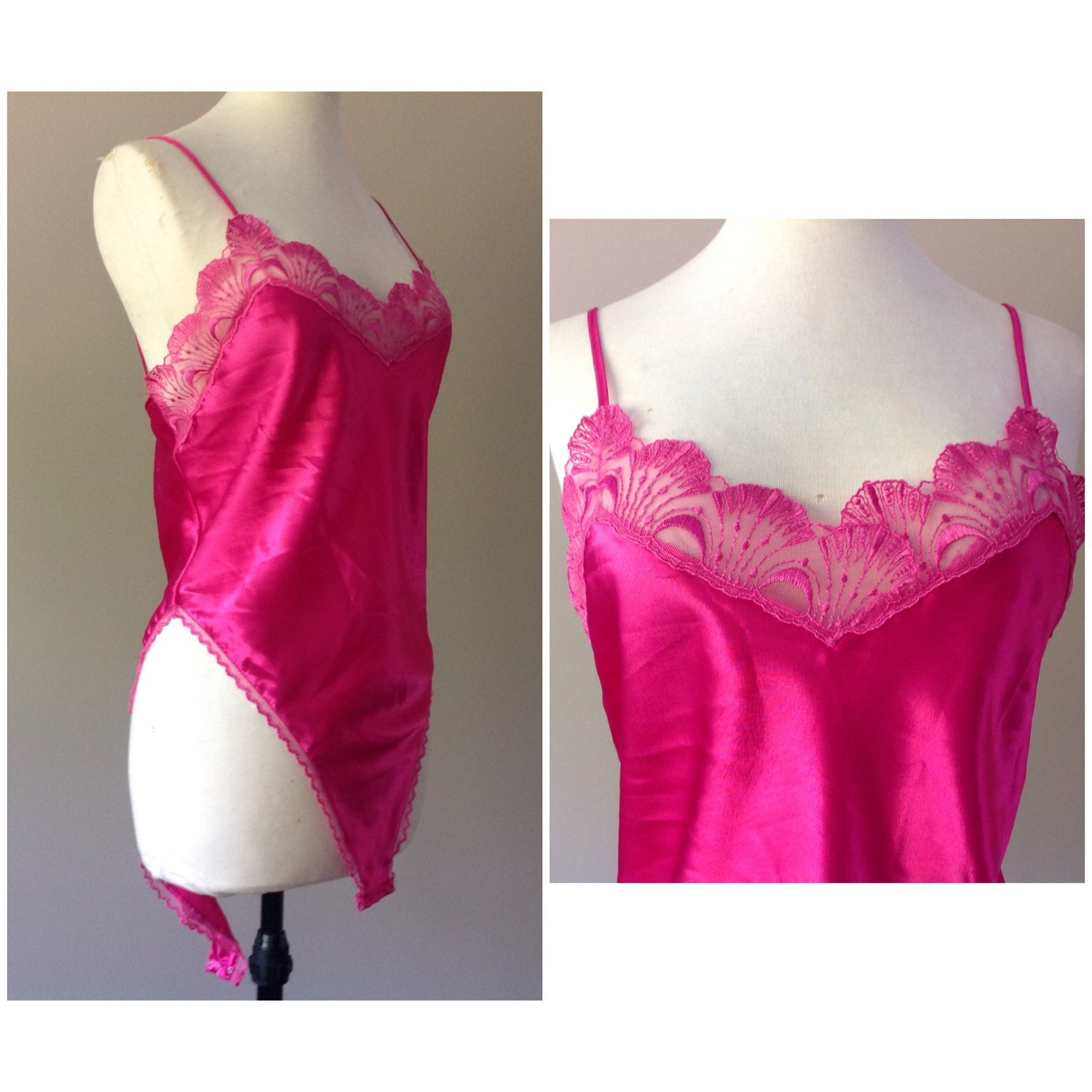 M New Victoria Secret Satin Teddy Lingerie Vintage 0229