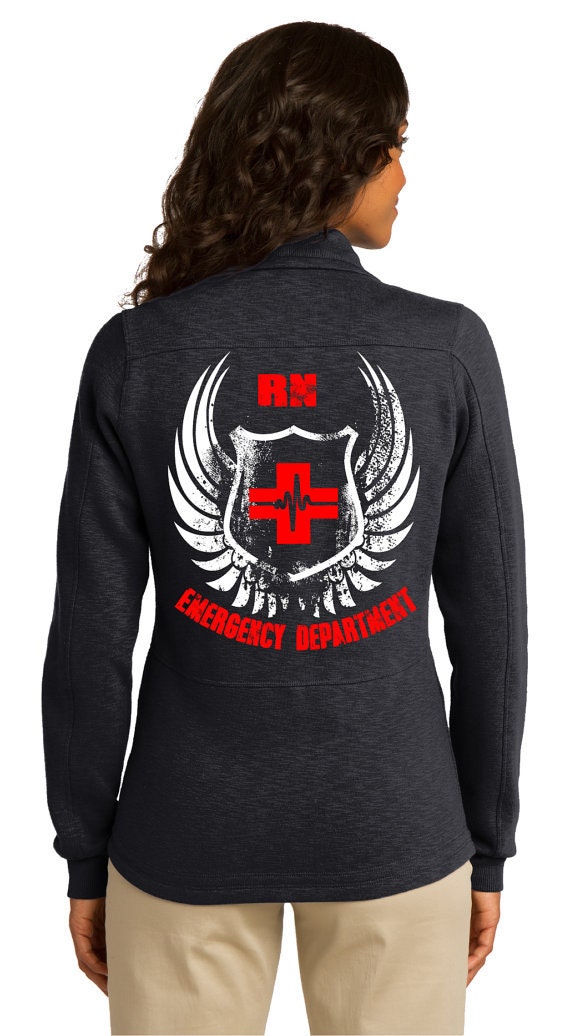 Women's Emergency Department Jacket RN Black RN Jacket