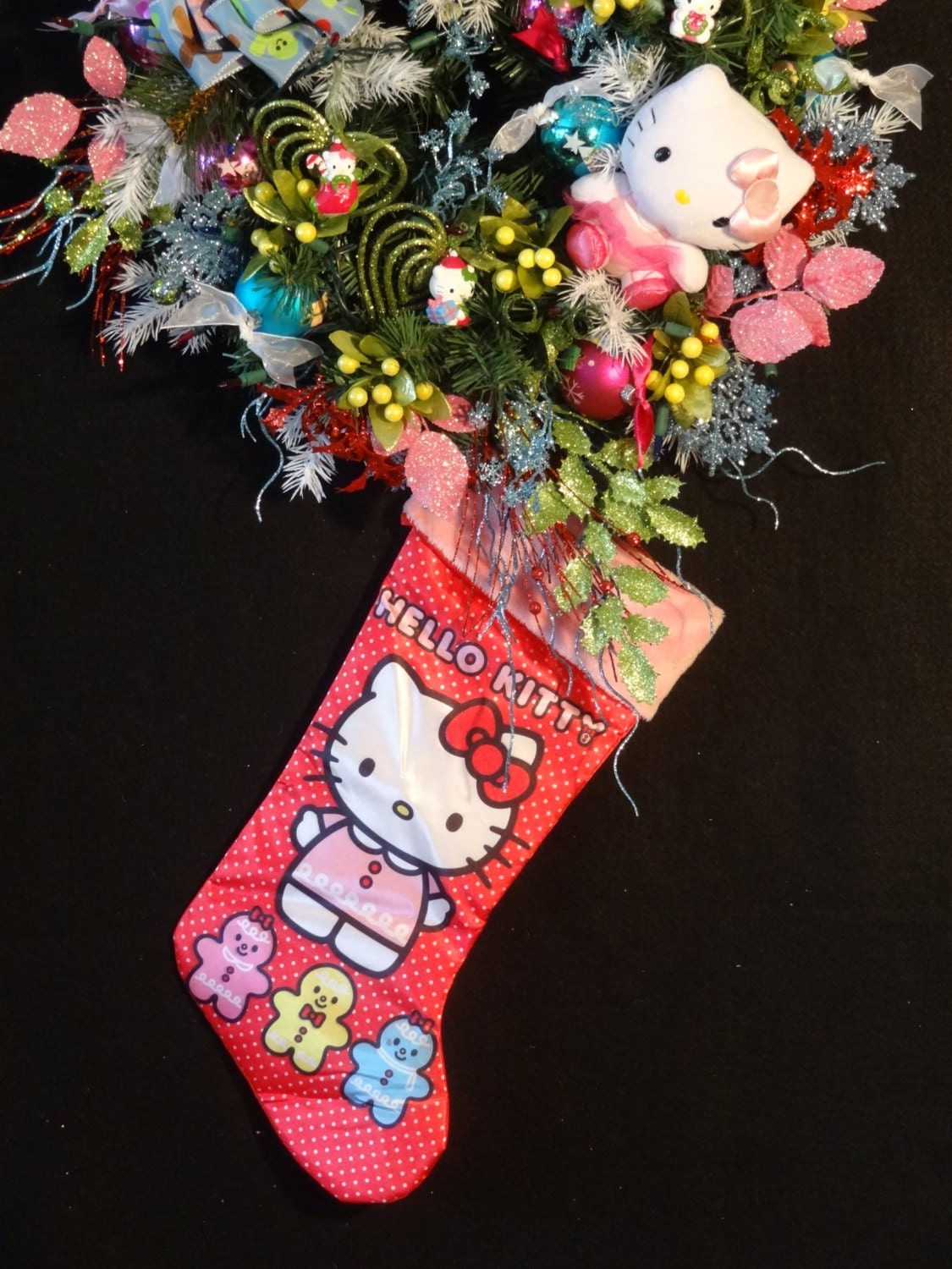 Hello Kitty Themed Lighted Christmas by DesignsbyHEartWorks