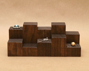 Ring Display Riser Mini Wooden Figurine Solid Wood Jewelry Ring Display Riser Mini Wooden Figurine Solid Wood Jewelry