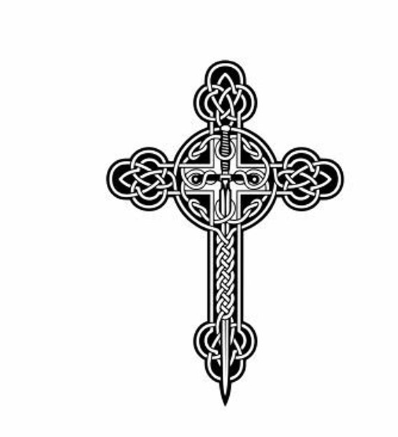 Celtic Cross Decal for Homes and Car: Celtic Cross Decor