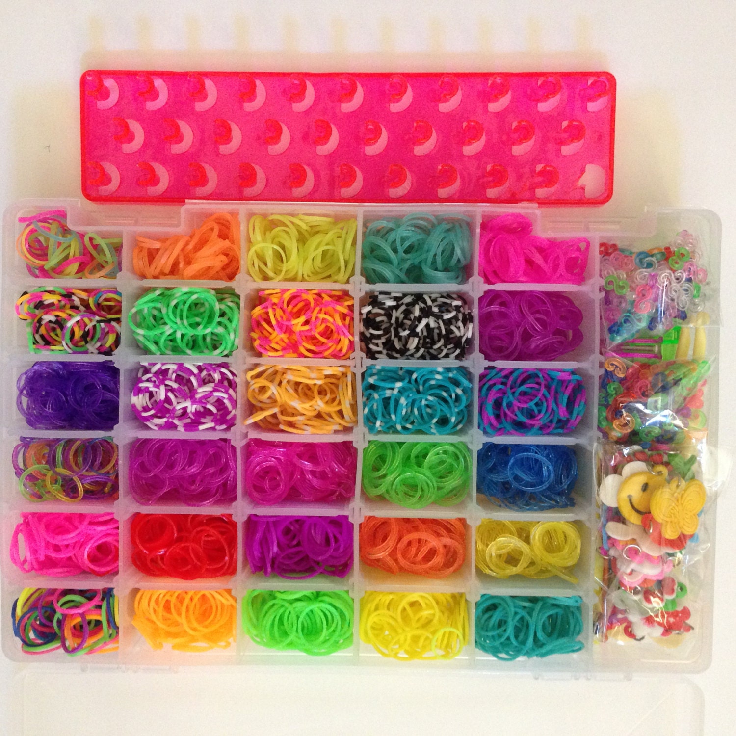 Rainbow loom poker chips