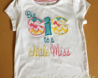 Big Sister to Little Sister Shirt