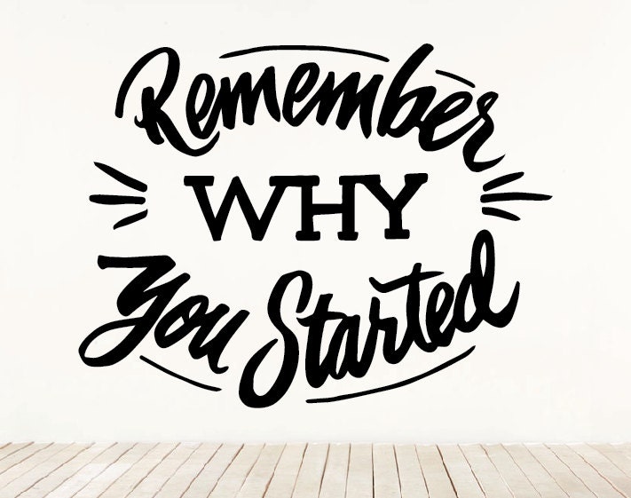 Start to art. Мотивация трафарет. Why you started. Remember why. Слово старт леттеринг.