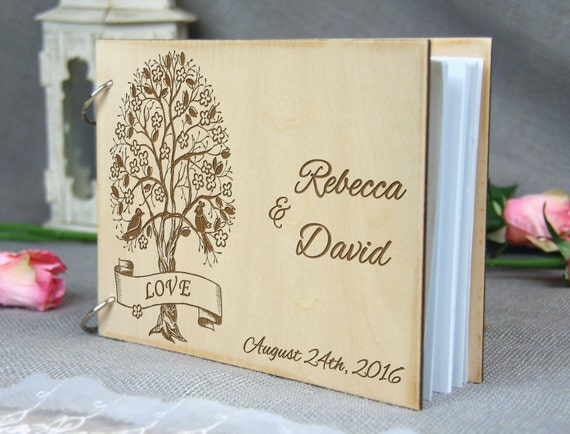 Unique personalized Wedding-Anniversary-Bridal shower guest book, Gift ...