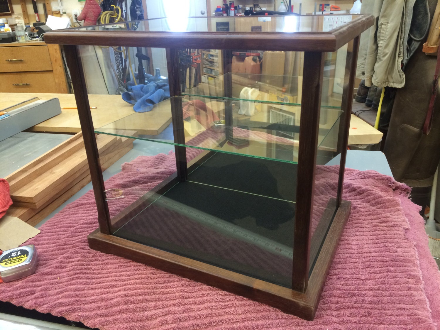 Wood and Glass Display Case for Dolls Models by ChameleonWood