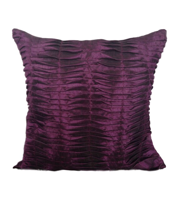 purple pleated sham purple euro sham purple by TheWhitePetalsDecor