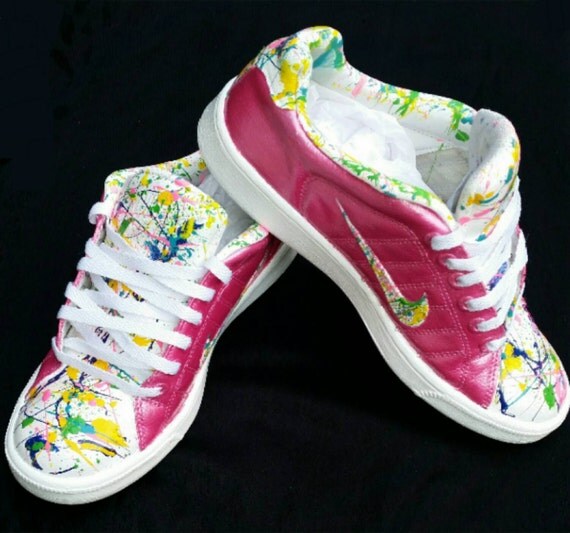 Items similar to Custom Painted Splatter Painted Nike's Air Force