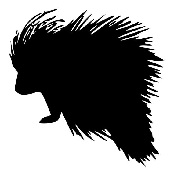 Porcupine Die-Cut Decal Car Window Wall Bumper Phone Laptop