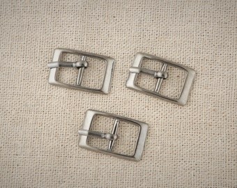 10pcs 1cm / 10mm (3/8 inch) Black Chrome Belt Buckle / Silver Buckle / Silver /#17