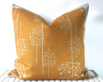 Mustard cushion cover, yellow pillow, mustard throw pillow, sofa cushion, bedroom decor, accent cushion, zippered pillow