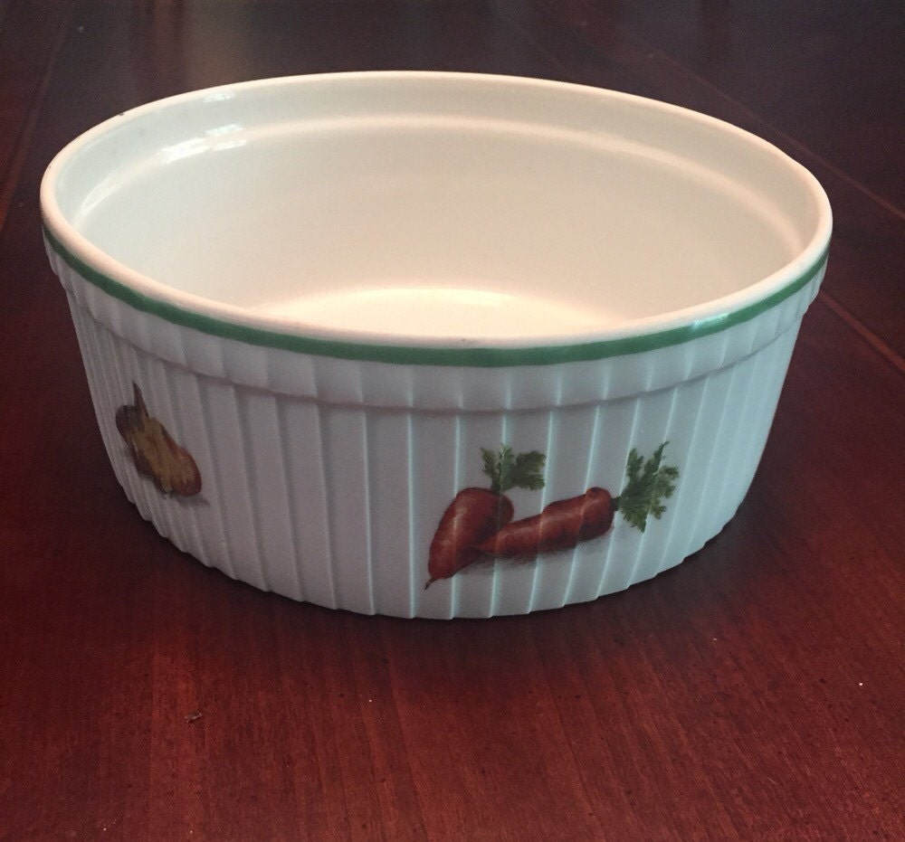 Pillivuyt Soufflé Casserole Dish 1970's Made in France