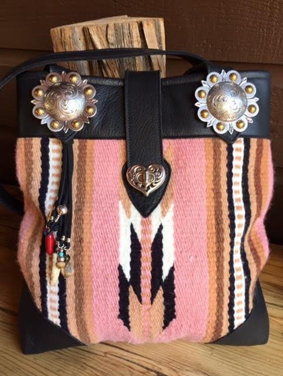 RESERVERED FOR TAMI Southwest Repurposed Navajo Style Rug