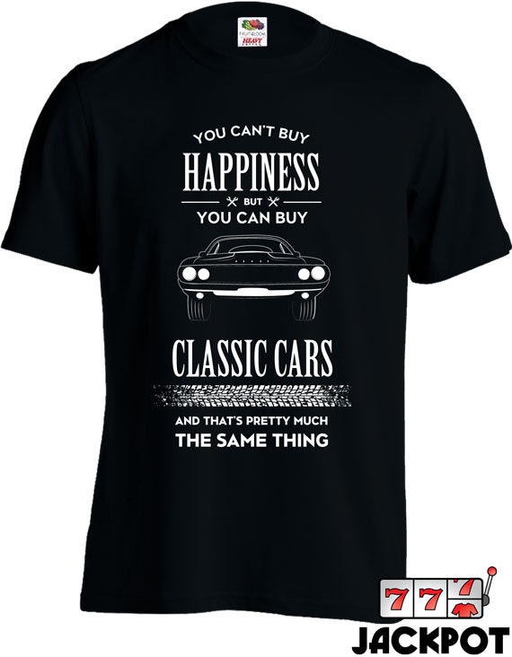 Funny Car Shirt You Can't Buy Happiness But You Can Buy Classic Cars T Shirt Car Gifts Joke Mens Tee MD-447A