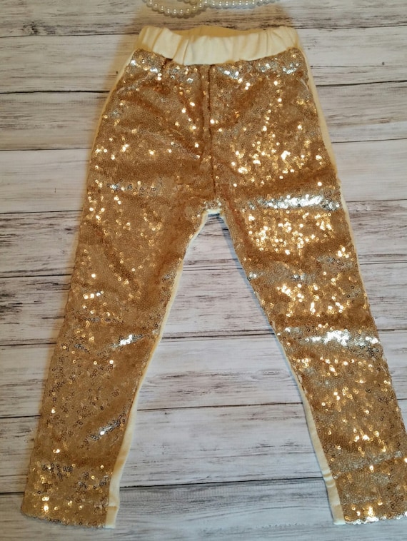 Items Similar To Couture Gold Sequin Girls Leggings Gold ... Items Similar To Couture Gold Sequin Girls Leggings Gold ...