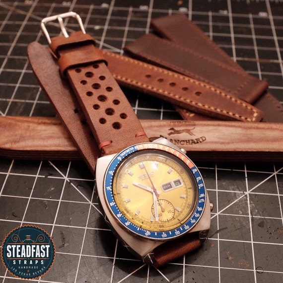 Horween Dublin Leather Rally Strap Handmade to by SteadfastStraps