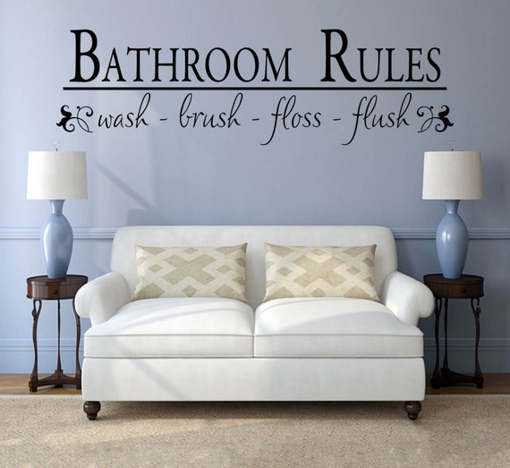 Vinyl Decal for Bathroom Wall Decal for Bathroom Decals for