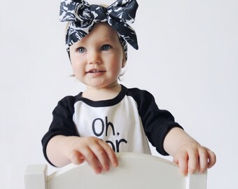 Black &amp; White Floral Head Wrap, Bow Headband - Moose head wrap - il_340x270.805940587_s7g7