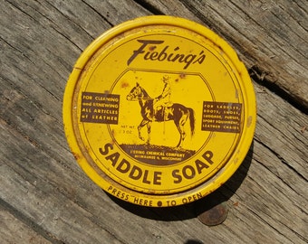 Collectible Saddle Soap Tin