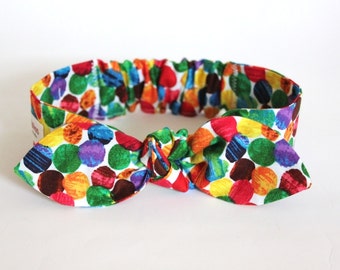 Very Hungry Caterpillar Clothing, baby girl headband, infant headband, baby headband, baby knot headband,"Erica", Caterpillar