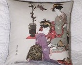 Geisha Women Hanky Pillow Geisha Women Hanky Pillow